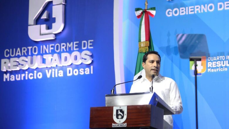 Mauricio Vila rinde su cuarto informe de gobierno, destaca a Yucatán como el estado más seguro