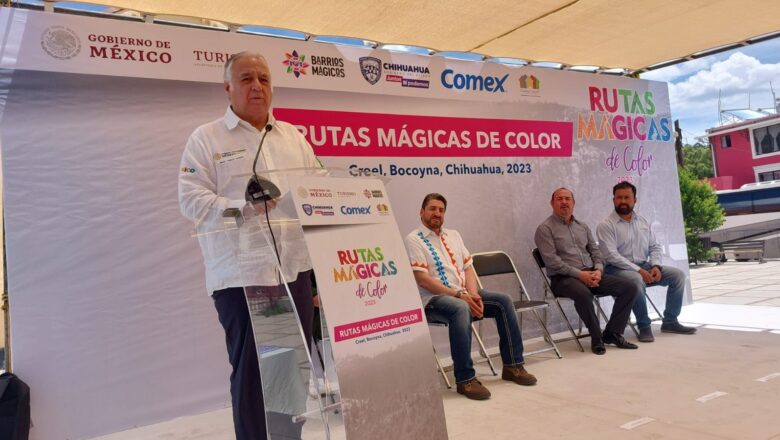 Dan el banderazo de las Rutas Mágicas de Color, en Chihuahua con acuerdos en conectividad, infraestructura e inversiones que detonarán el destino grande de México: Miguel Torruco