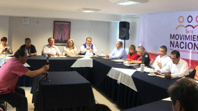 El Movimiento Nacional por la Transformación del SNTE convocaron a terminar con las simulaciones en el cambio de dirigencia: Ricardo Aguilar