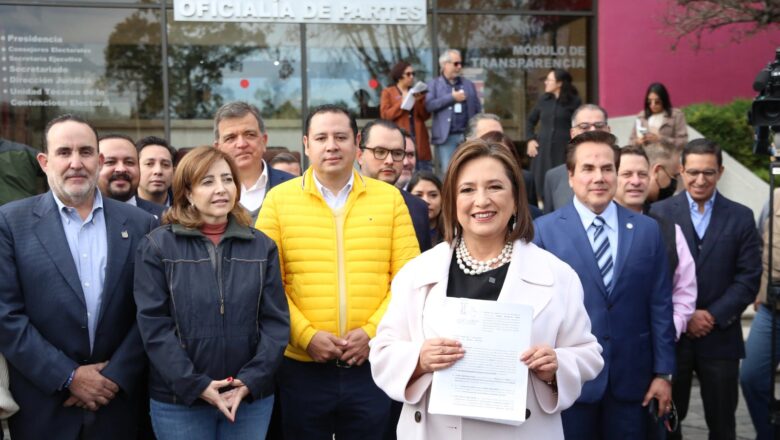 Xóchitl Gálvez denuncia ante el INE a Claudia Sheinbaum , AMLO y Morena por los moches de Notimex a la campaña de Sheinbaum