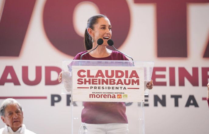 Claudia Sheinbaum promete luchar contra la privatización y fortalecer los derechos en Texcoco