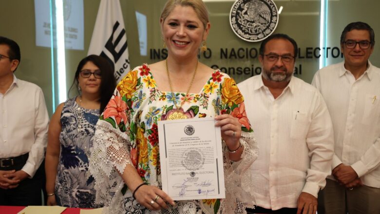 Verónica Camino Farjat es reelecta como senadora  y refrenda su amor y compromiso por Yucatán