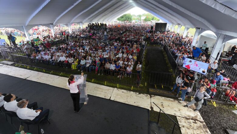 En Jaltetenco, Morelos Sheinbaum reitera que en junio se llevara a acabo la Elección Popular del Poder Judicial