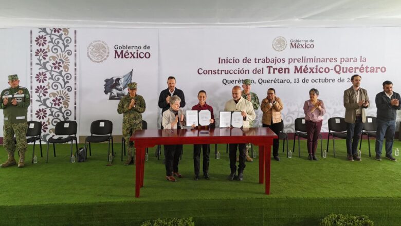 Construcción del Tren México-Querétaro a cargo de Ingenieros Militares: Claudia Sheinbaum