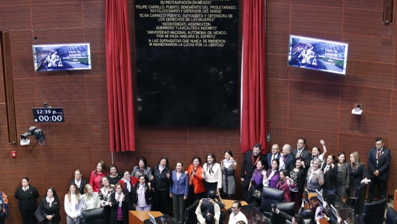 El Senado de México conmemora el 71 aniversario del voto femenino con una sesión solemne