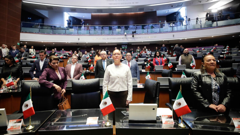 El pleno del Senado guardó un minuto de silencio por la muerte de seis migrantes en Chiapas por parte de soldados del Ejército Mexicano