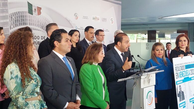 El PAN en el Senado exhorta a Claudia Sheinbaum a reconocer a Edmundo González como presidente legítimo de Venezuela