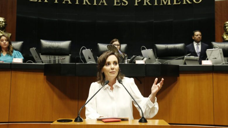 Lilly Téllez denuncia que el Estado mexicano está de rodillas ante el crimen y ante el autoritarismo de Fernández Noroña