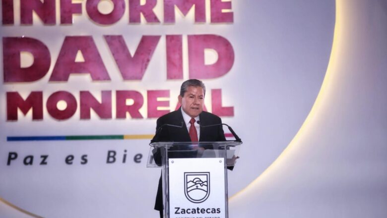 David Monreal presume finanzas sanas y avances en seguridad en su Cuarto Informe de Gobierno
