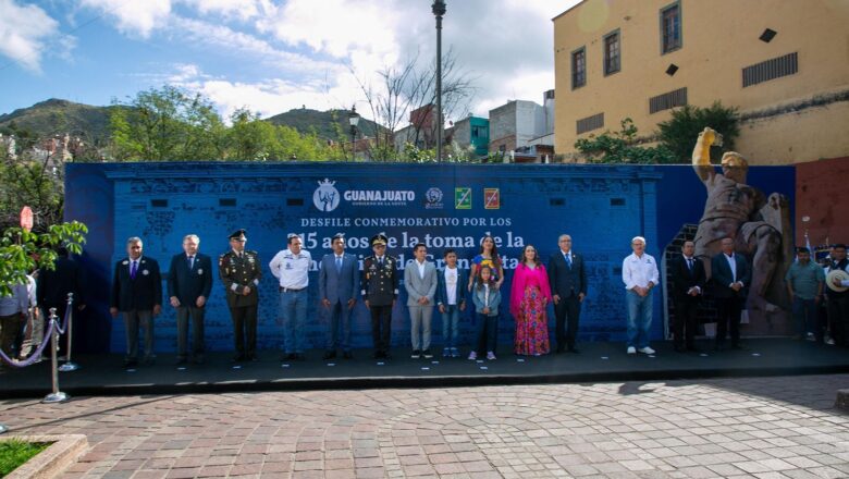 Conmemoran el 215 aniversario de la Toma de la Alhóndiga de Granaditas.