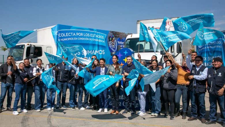 Gobierno de Guanajuato y DIF Estatal envían caravana con más de 41 mil artículos para familias afectadas por lluvias en Veracruz, Hidalgo y Querétaro