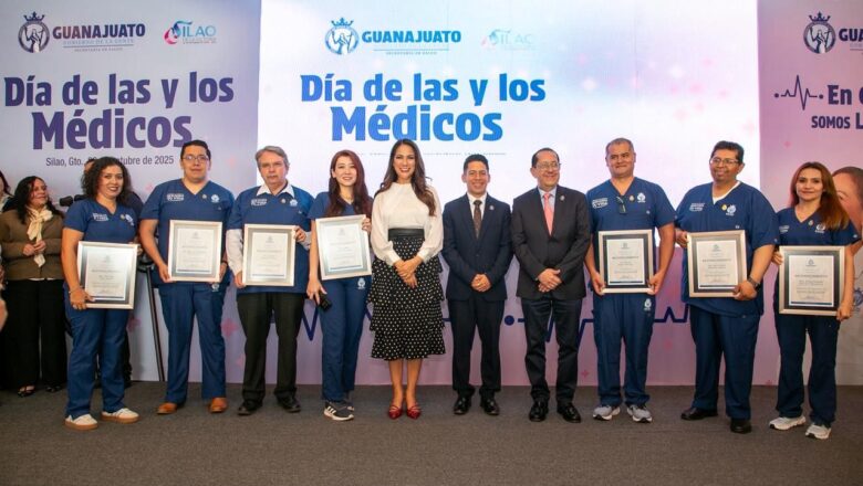 Reconoce gobernadora de la gente, Libia Dennise García Muñoz Ledo, la labor de las y los médicos de Guanajuato