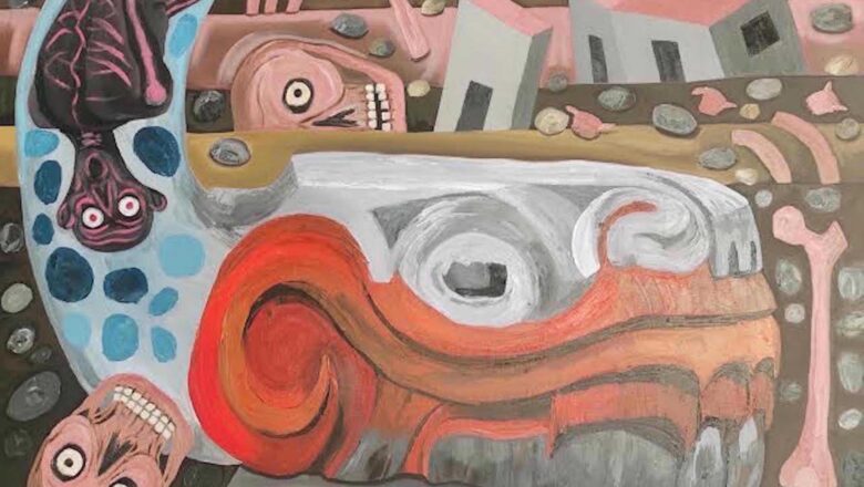 Tzompantli, de Gustavo Monroy: el mural que enlaza historia y presente en San Ildefonso