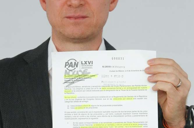Ricardo Anaya Cortés destaca la claridad y unidad del PAN al votar contra la terna que incluía a Ernestina Godoy