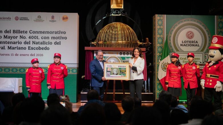 Con billete de lotería rinden homenaje al Gral. Mariano Escobedo en el Bicentenario de su Natalicio