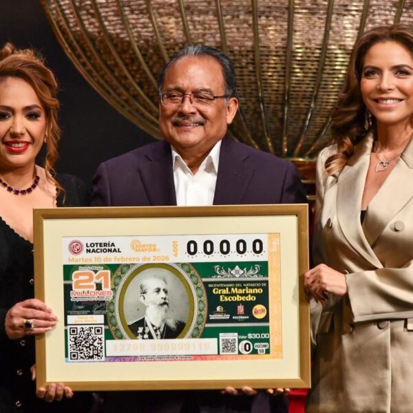 Lotería Nacional destaca con sorteo en territorio la figura histórica del Gral. Mariano Escobedo en el Bicentenario de su natalicio