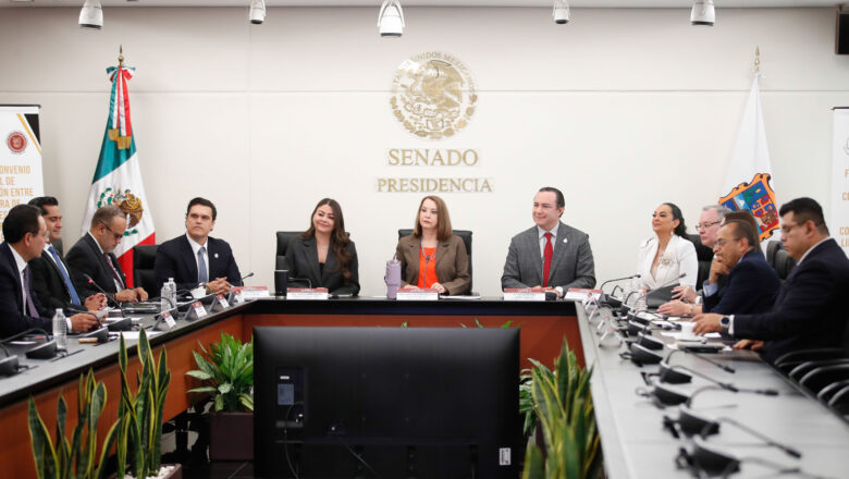 Senado de la República firma convenio de colaboración con el Congreso de Tamaulipas para fortalecer el federalismo