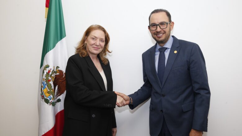 Senador Marko Cortés fortalece diálogo con la ONU en México junto a Allegra Baiocchi