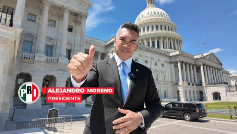 Alejandro Moreno denuncia en Estados Unidos a los narcopolíticos de Morena para defender a México