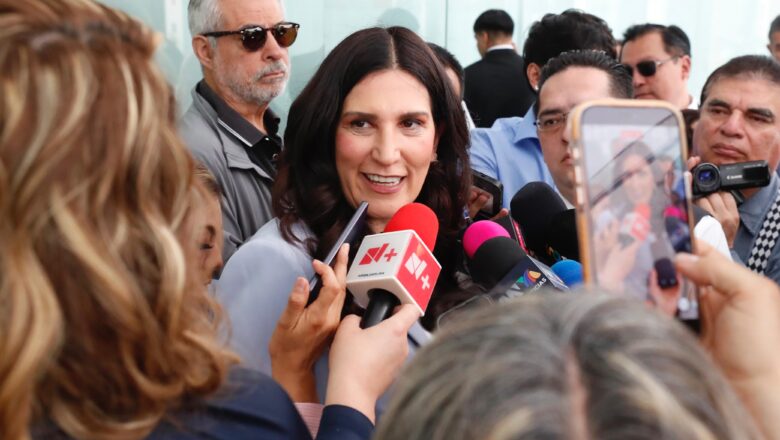 Kenia López Rabadán exhibe el carácter partidista del mitin de Claudia Sheinbaum en el Monumento a la Revolución