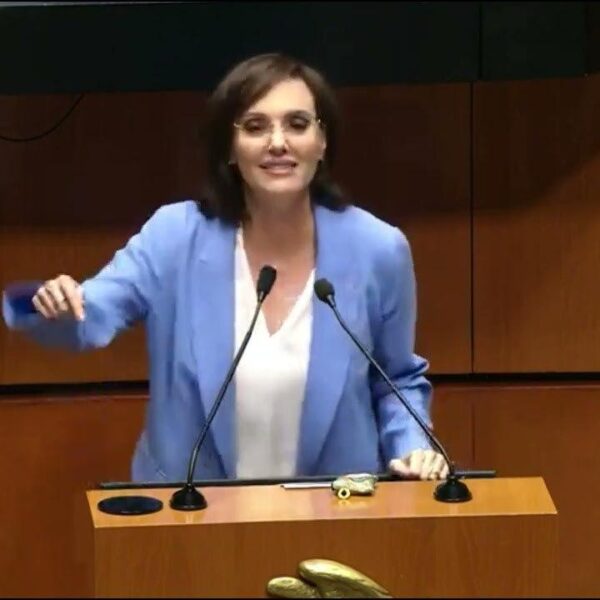 Lilly Téllez acusa desde el Senado que Morena representa al crimen organizado y no a México