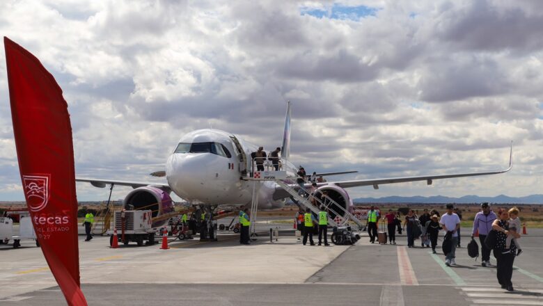 Conecta Gobierno de Zacatecas al estado con más de 65 destinos gracias a nueva ruta aérea a Guadalajara