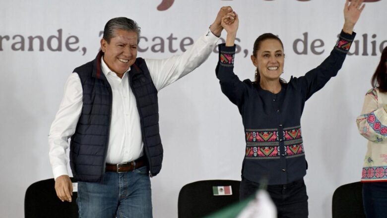 Sheinbaum reconoce a David Monreal y refrenda compromiso con el bienestar y la soberanía en Zacatecas