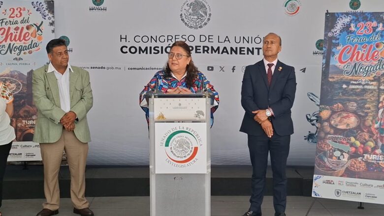 Senadores y diputados de Morena invitan en el Senado a la 23 Feria del Chile en Nogada 2026 y reconocen a las cocineras tradicionales