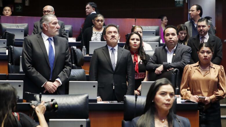 Morena en el Senado respalda a Claudia Sheinbaum y defiende resultados de la gestión pública