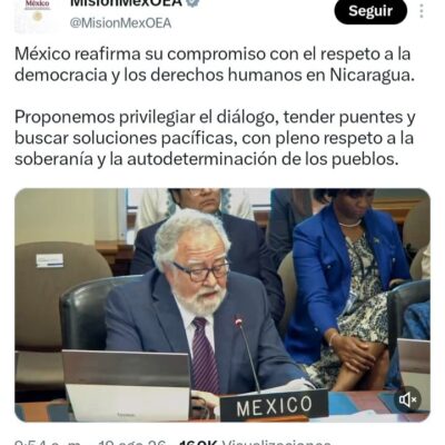 Nicaragua/ OEA/México