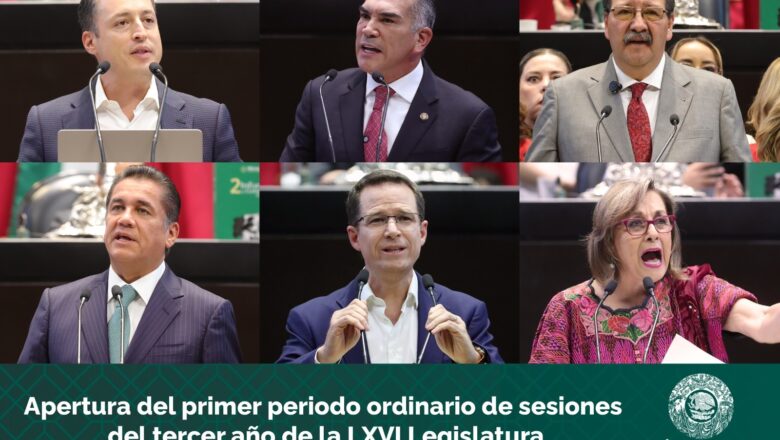Fijan grupos parlamentarios postura sobre inicio del primer periodo de sesiones del tercer año de la LXVI Legislatura